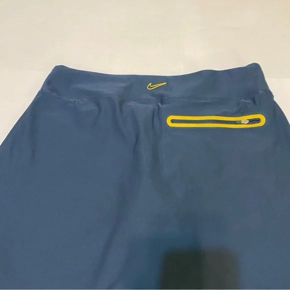 ❤️Nike A-Line Skort in Blue with Yellow Zippers - Picture 8 of 9
